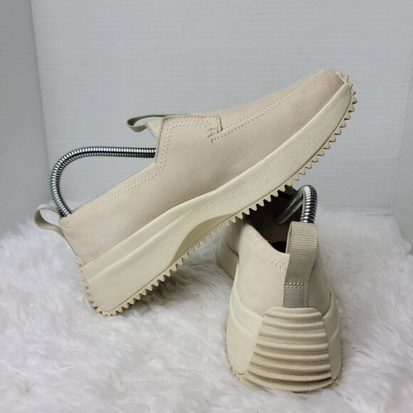 Sperry Boat Runner Womens Size 7.5 Beige Leather Slip On Casual Loafer Shoes - Picture 5 of 11